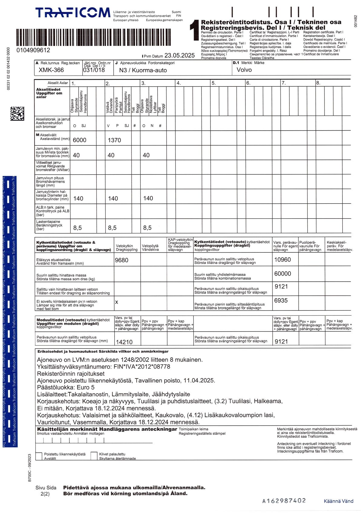 VOLVO FM-13 6X2 6080 - Image 23