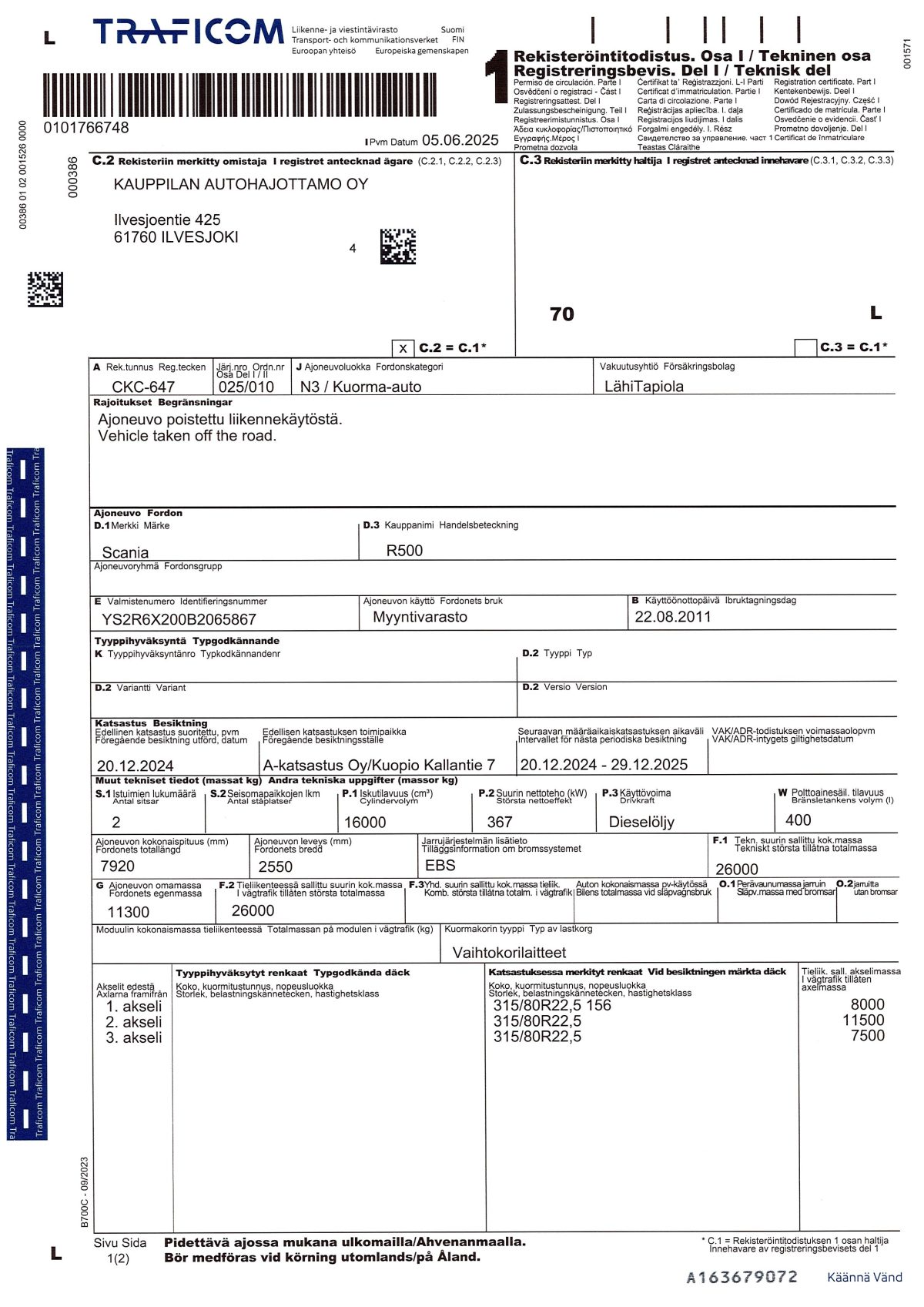 SCANIA R-500 6X2 3900 - Image 21