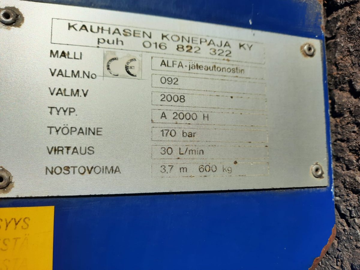 ALFA-JÄTEAUTONOSTIN - Image 7